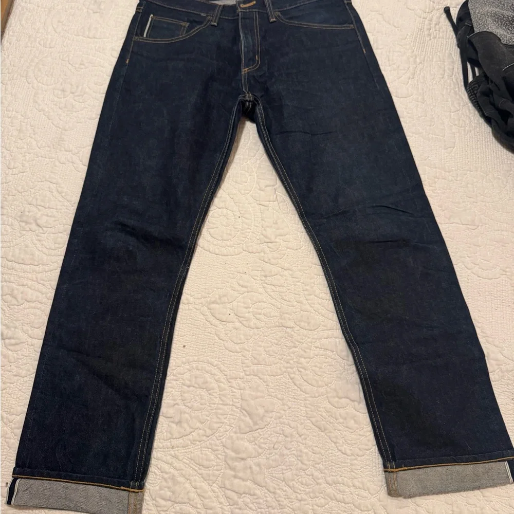 Wrangler Men's Straight Leg Dark Indigo Jeans
